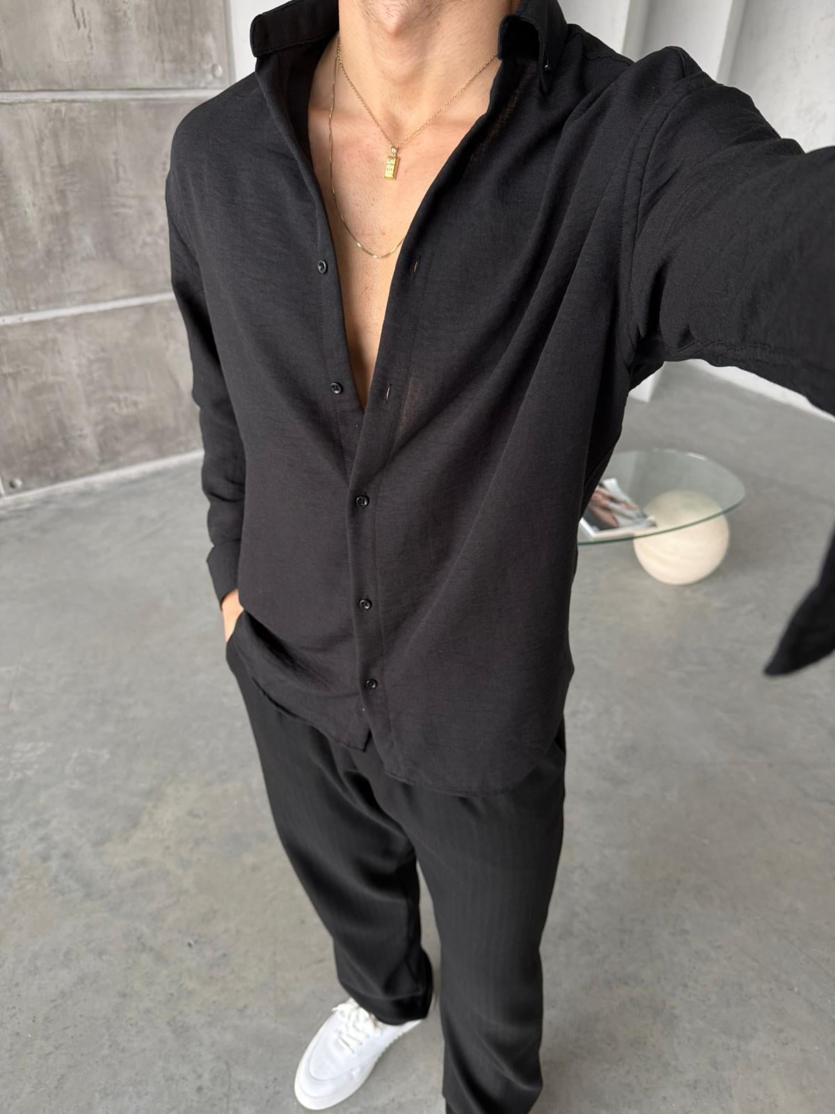 Këmishë Oversize - e zezë