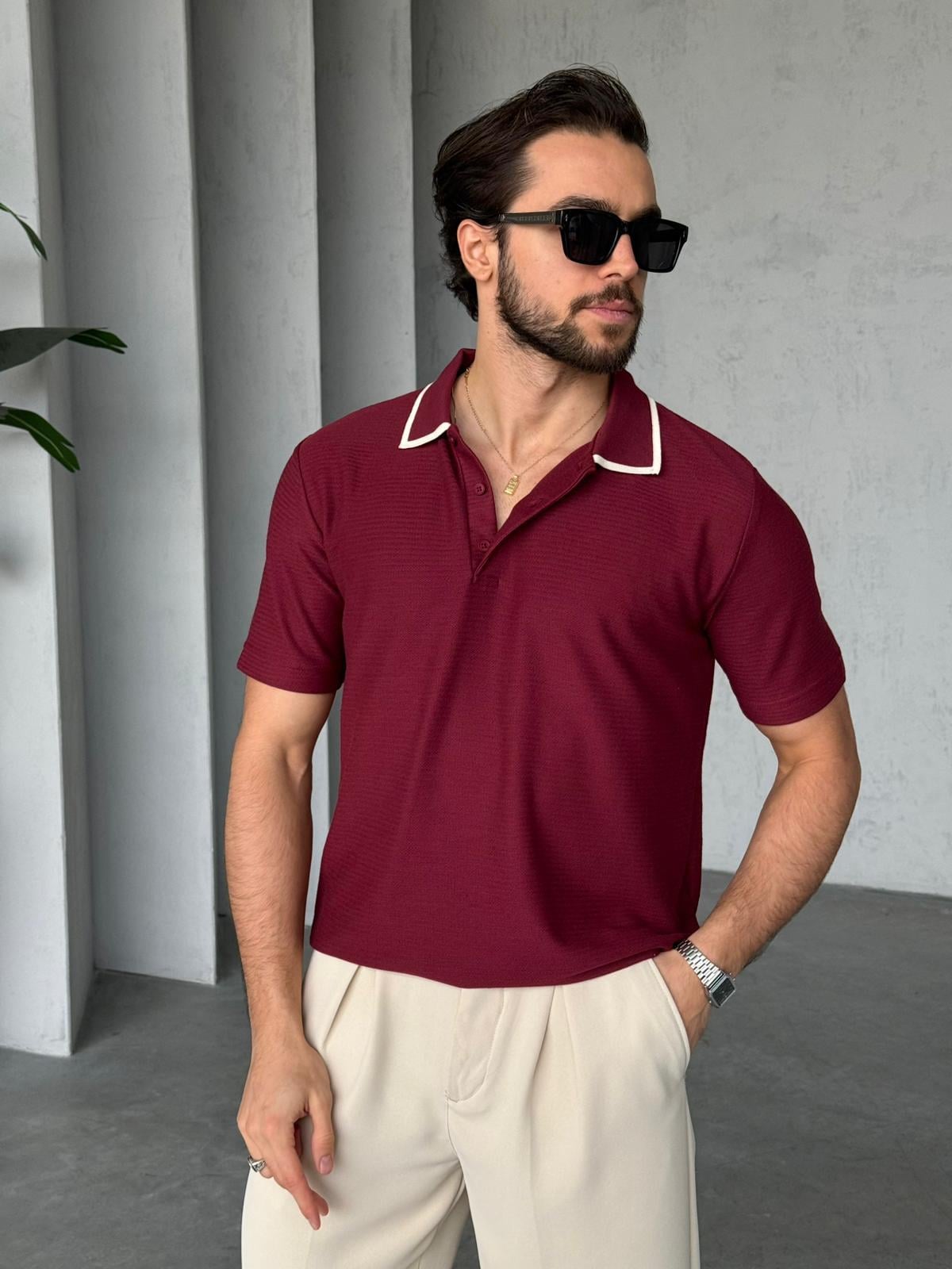 T-shirt Polo - Bordo | TST.04