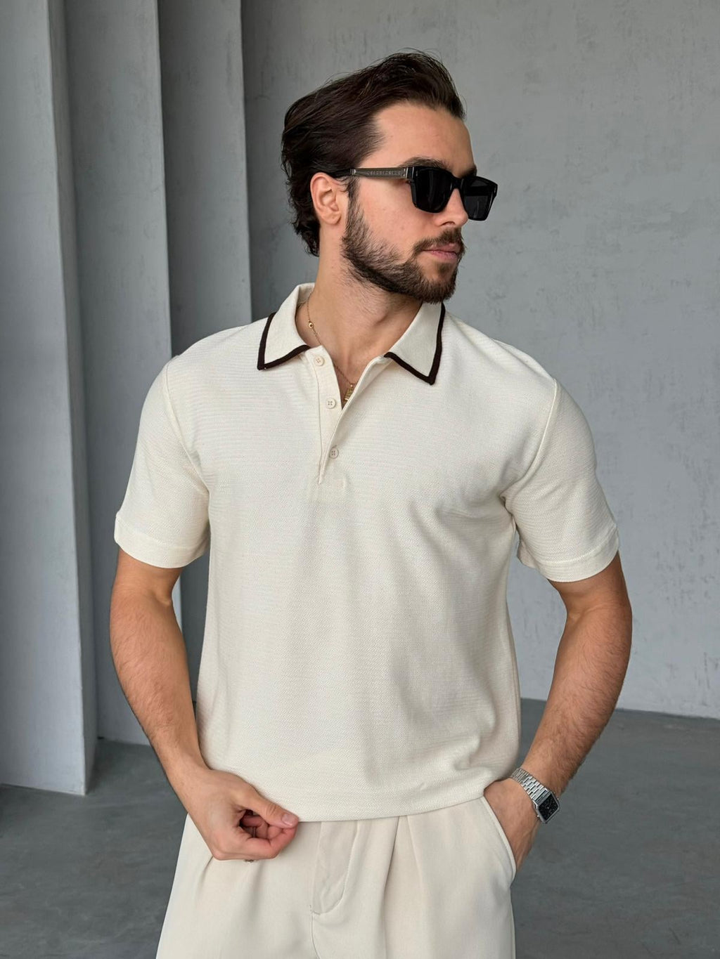 T-shirt Polo - Beige | TST.04
