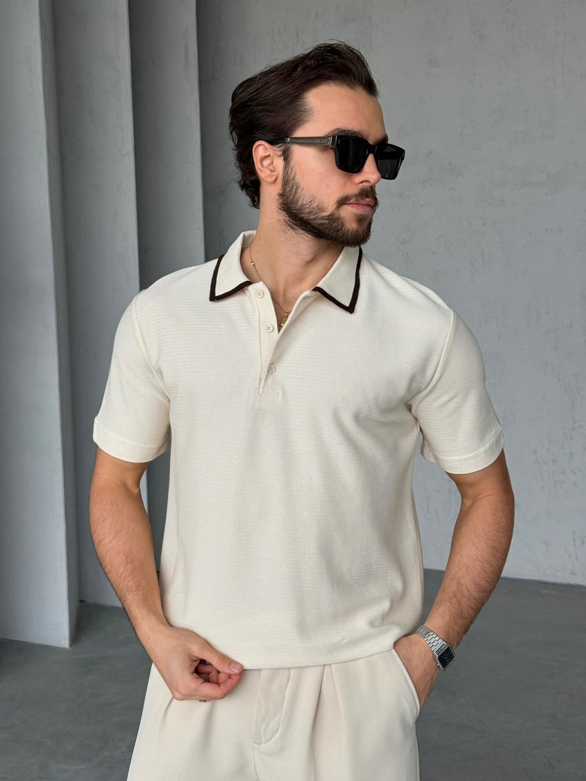 T-shirt Polo - Beige | TST.04