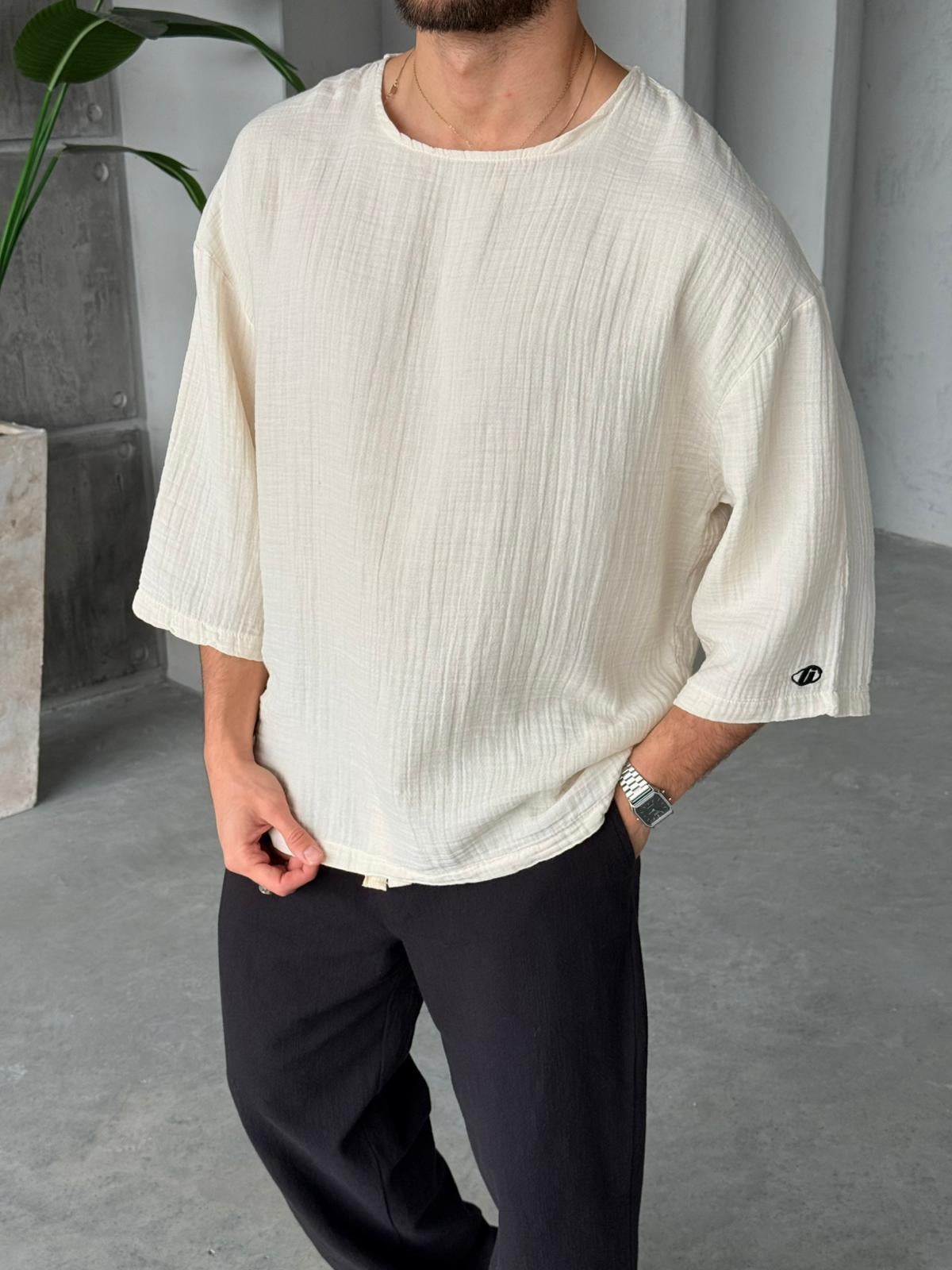 T-shirt G - Cream | TST.06