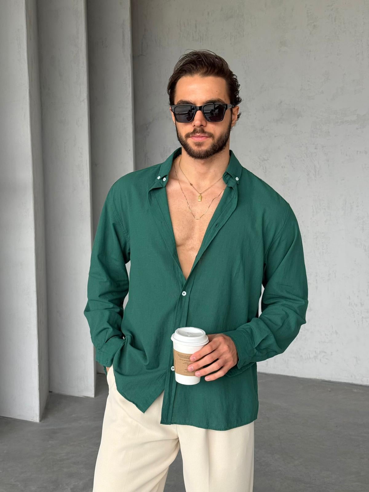 Shirt Lino Green