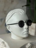 G158 Black Lens Steel Frame Sunglasses