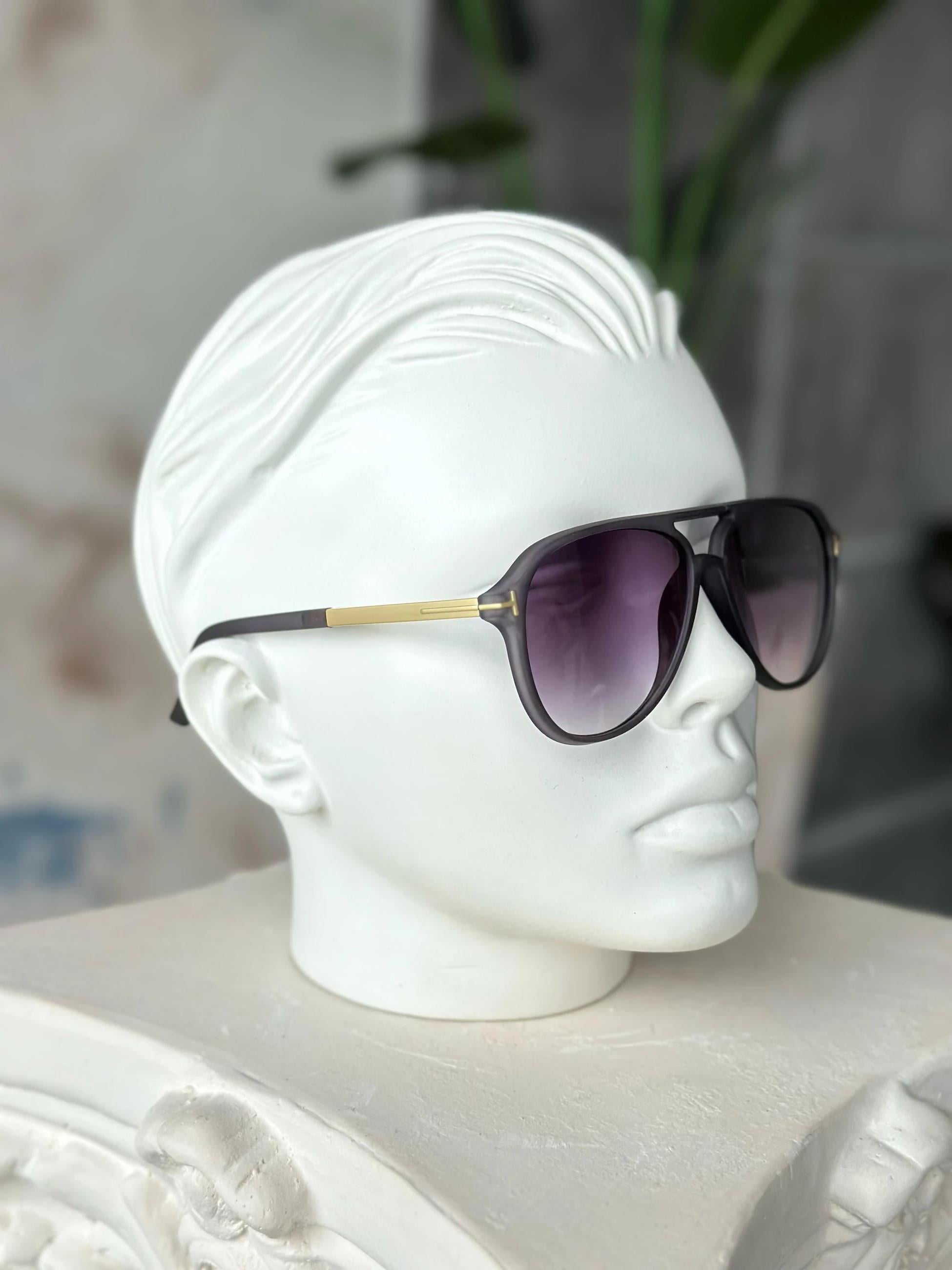 G164 Gradient Lens Steel Frame Sunglasses