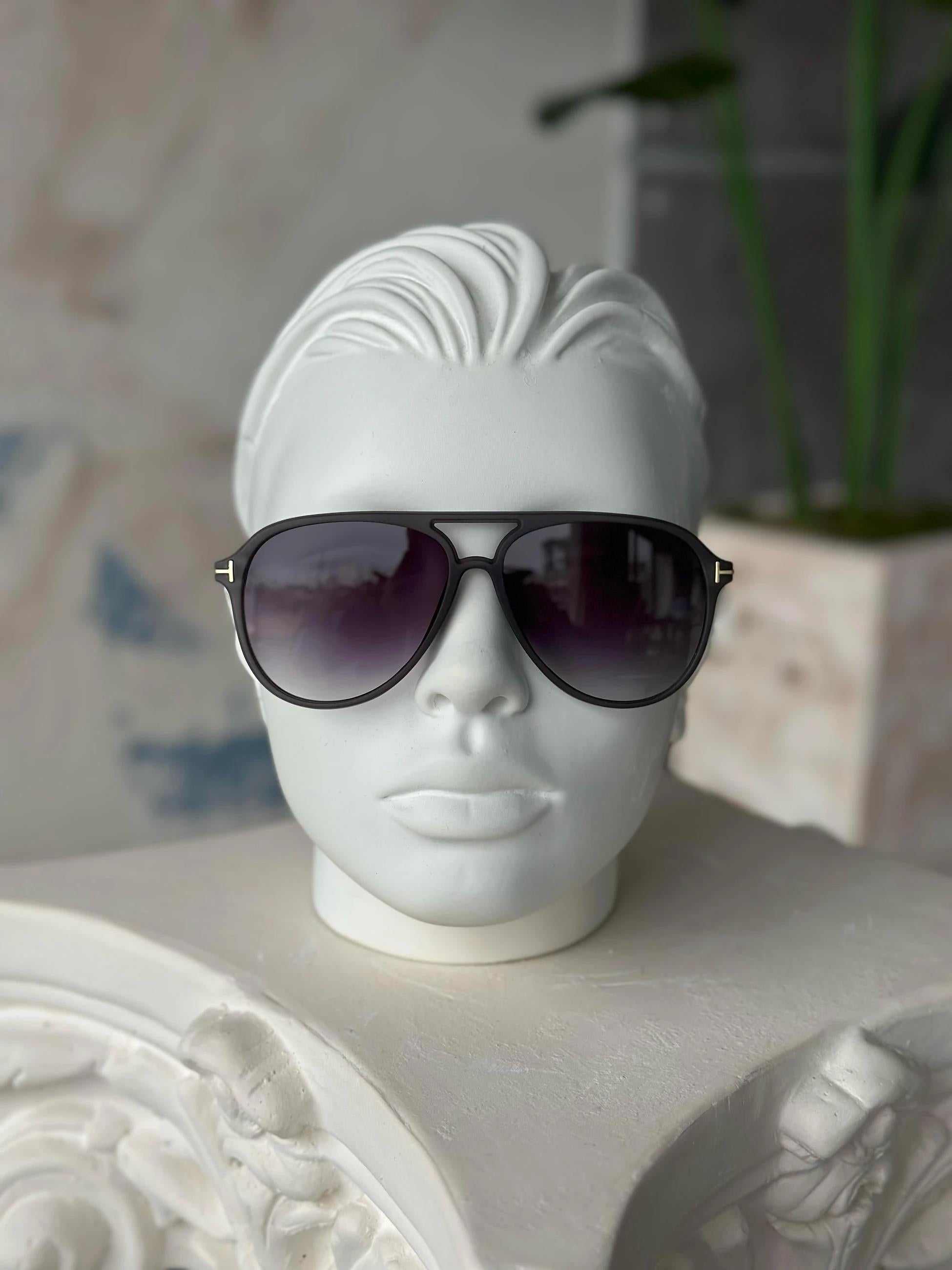 G164 Gradient Lens Steel Frame Sunglasses