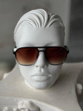 Brown Gradient Lens Black Frame Sunglasses