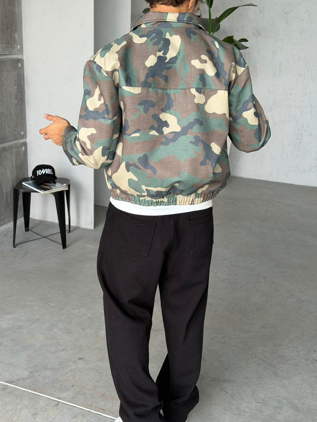 Camouflage Zip-Up Jacket