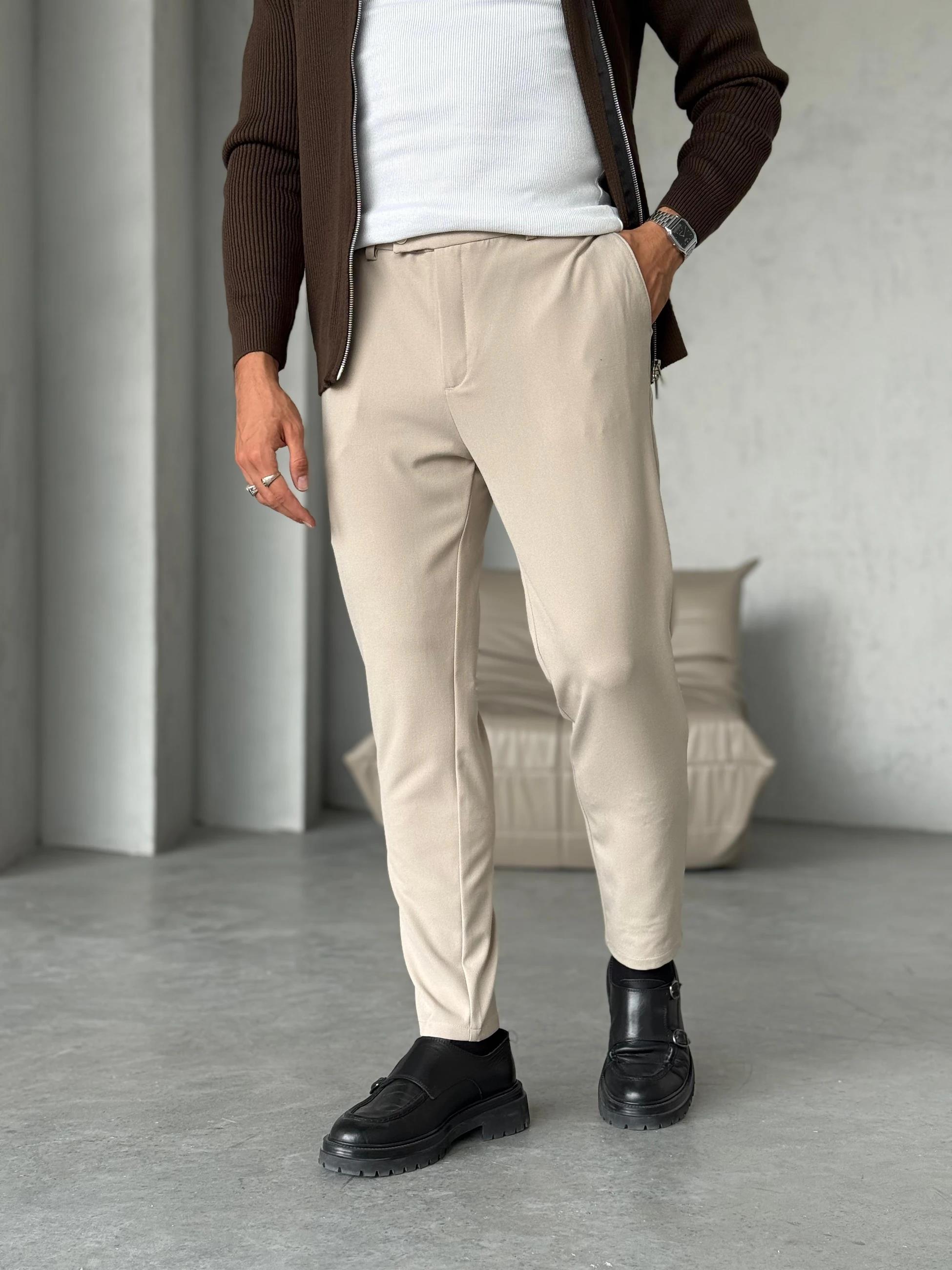 Pantolona Slim - Bej