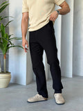 Linen Trousers - Black
