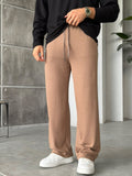 Modal Fabric Basic Baggy Joggers – Brown
