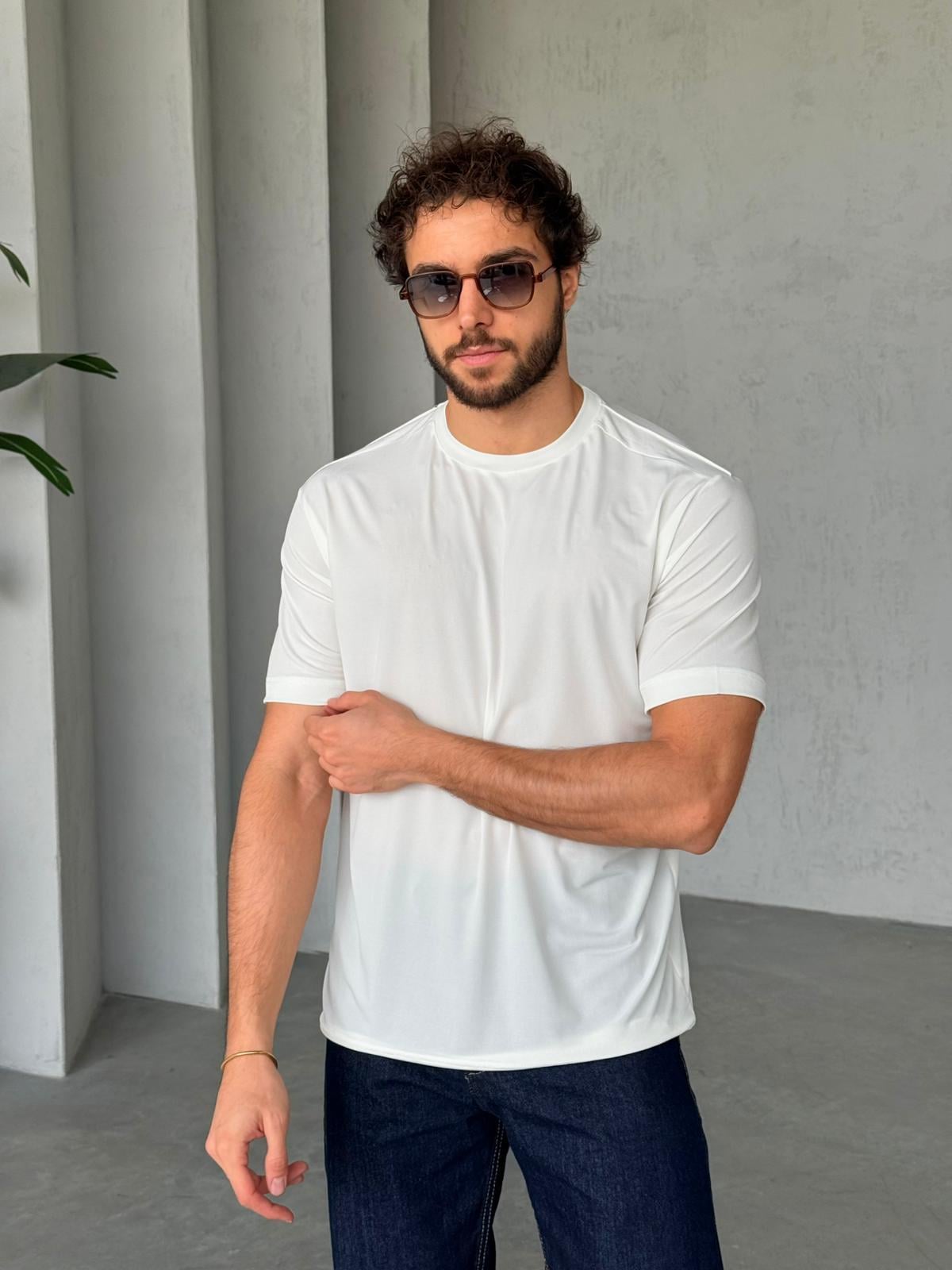 T-shirt Modal Basic - White| TST.013