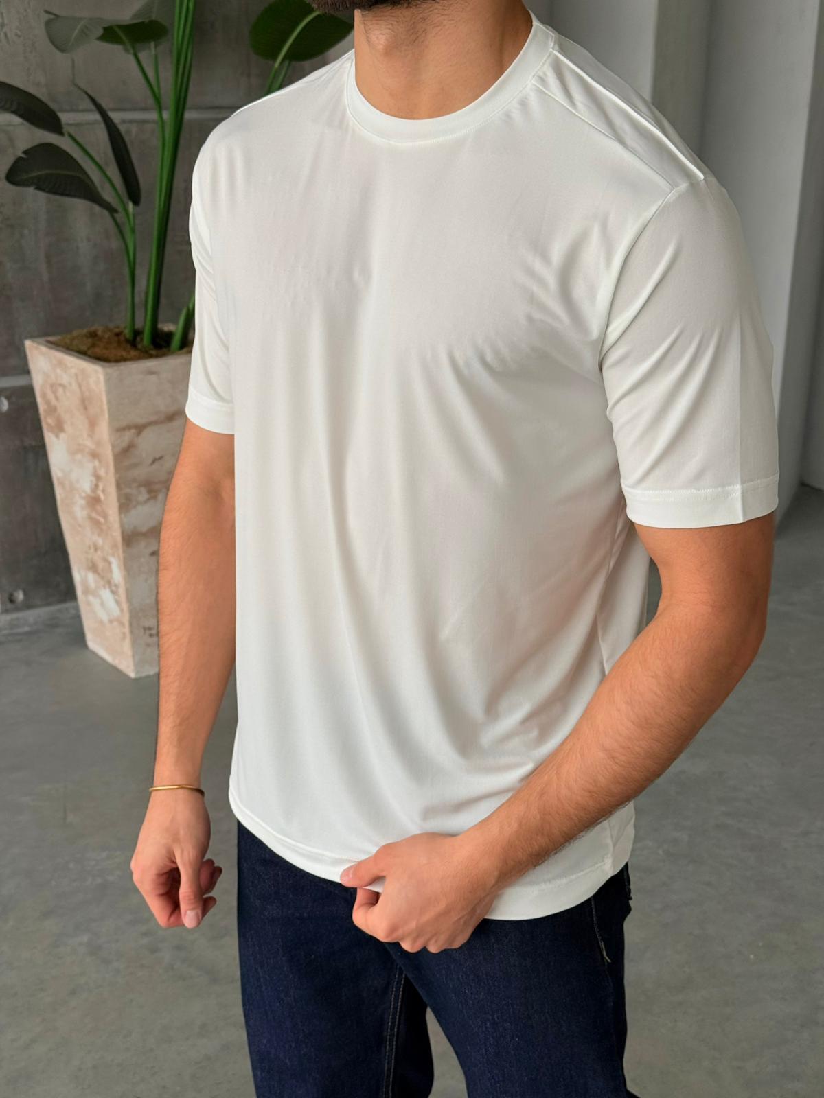 T-shirt Modal Basic - White| TST.013