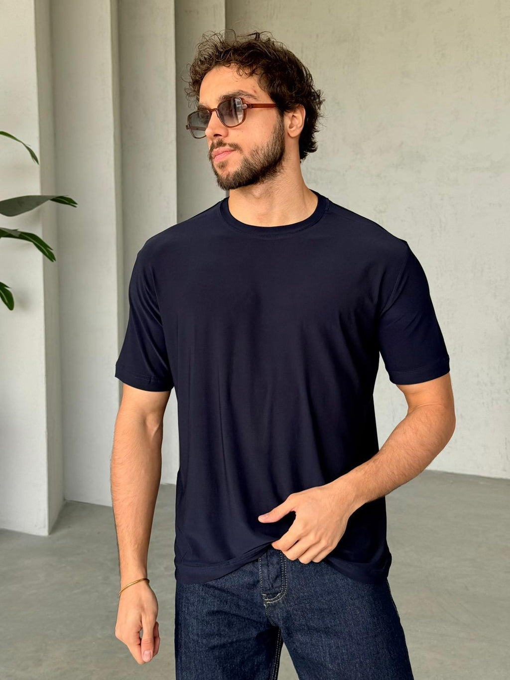 T-shirt Modal Basic - Navy| TST.013
