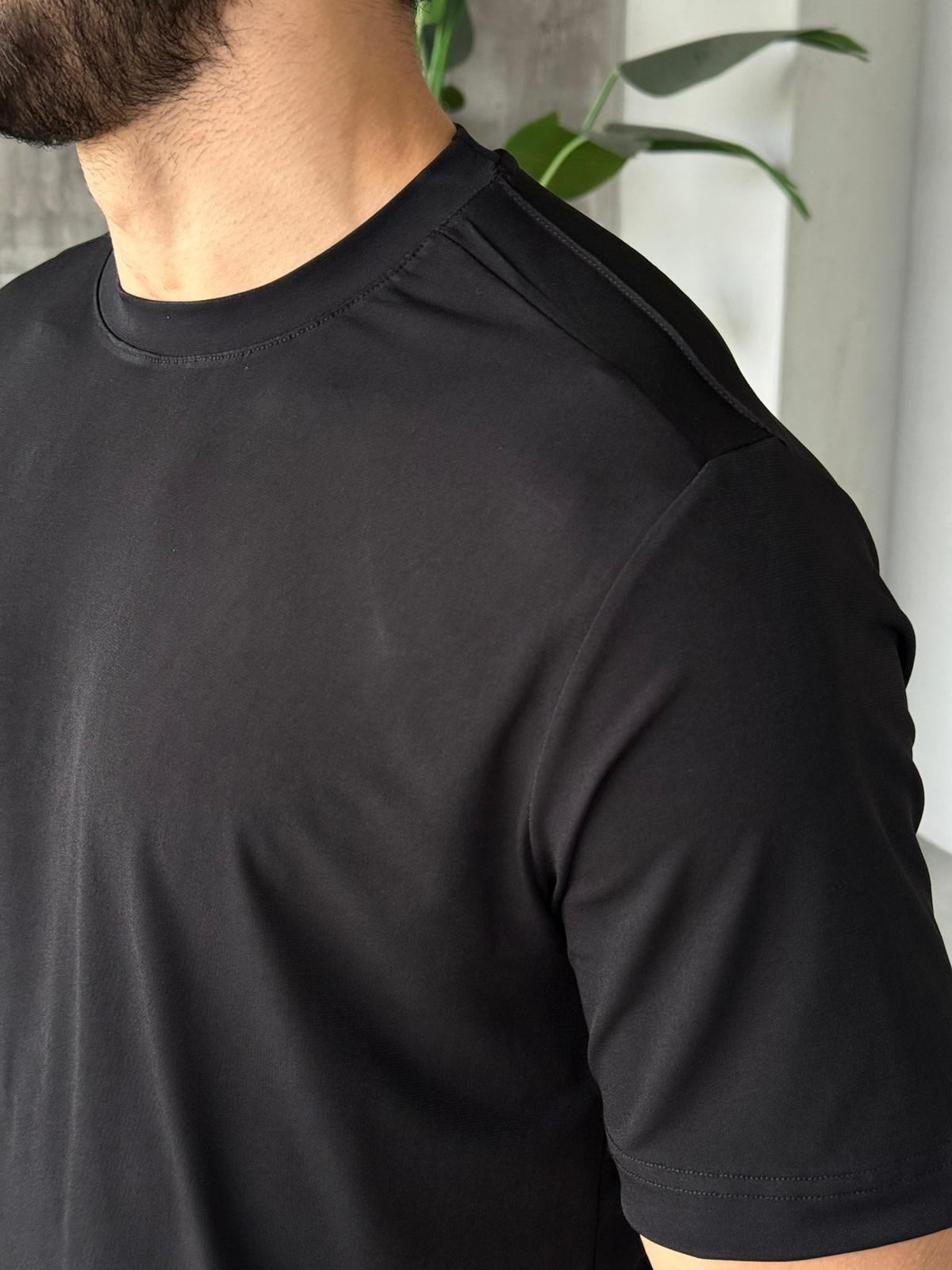 T-shirt Modal Basic - Black | TST.013
