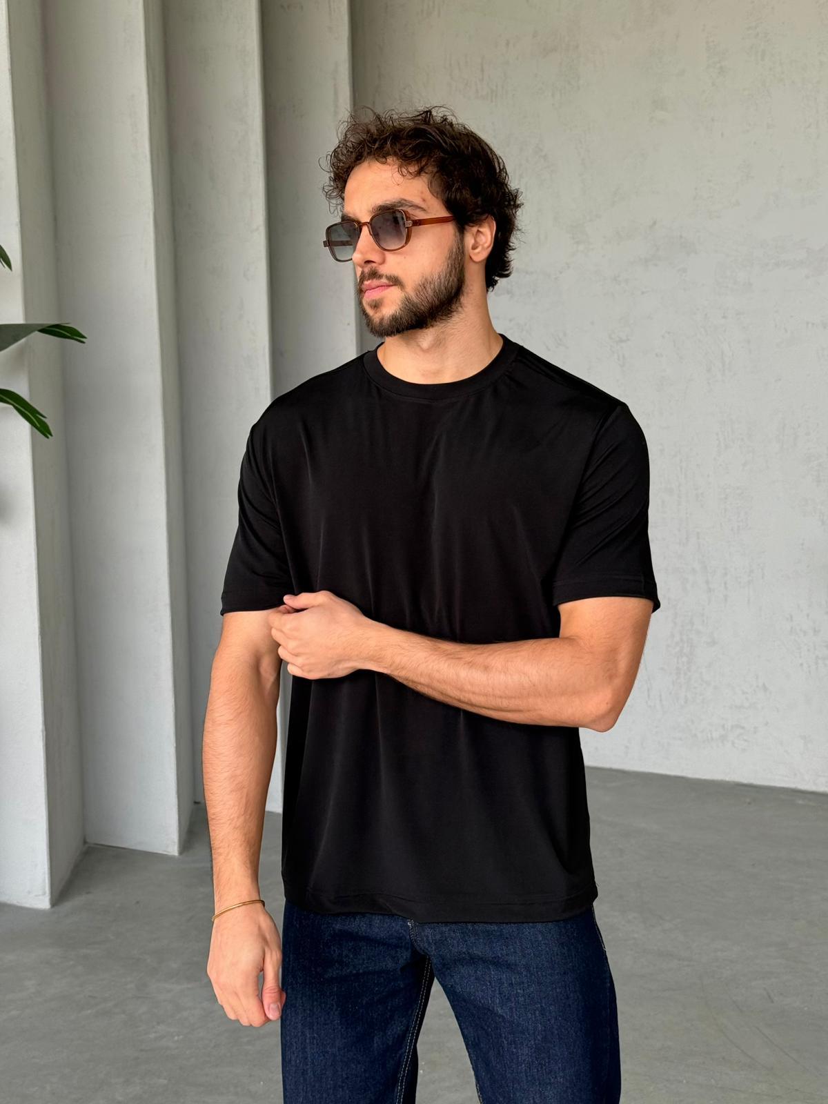 T-shirt Modal Basic - Black | TST.013
