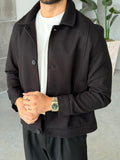 Old Money Buttoned Wool-Blend Jacket - BLACK