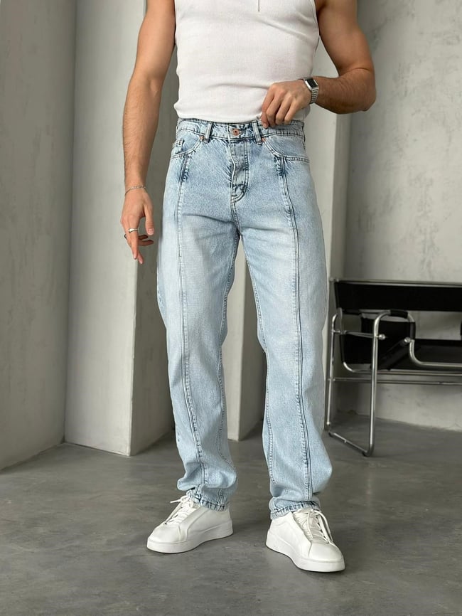 Snow Wash Baggy Pants