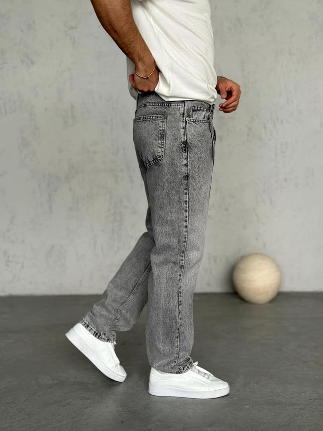 Washed Baggy Pants – Charcoal