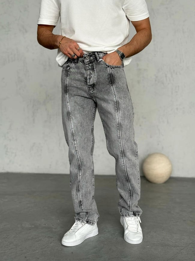 Washed Baggy Pants – Charcoal