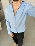 Prestige Striped Shirt – Baby Blue | GML.014