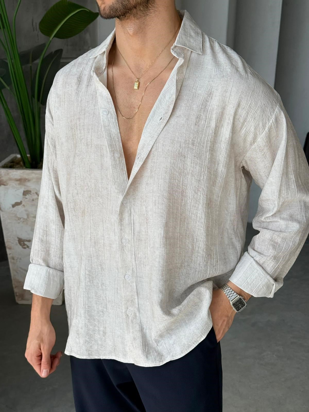 Patterned Modal  Shirt  | GML.017