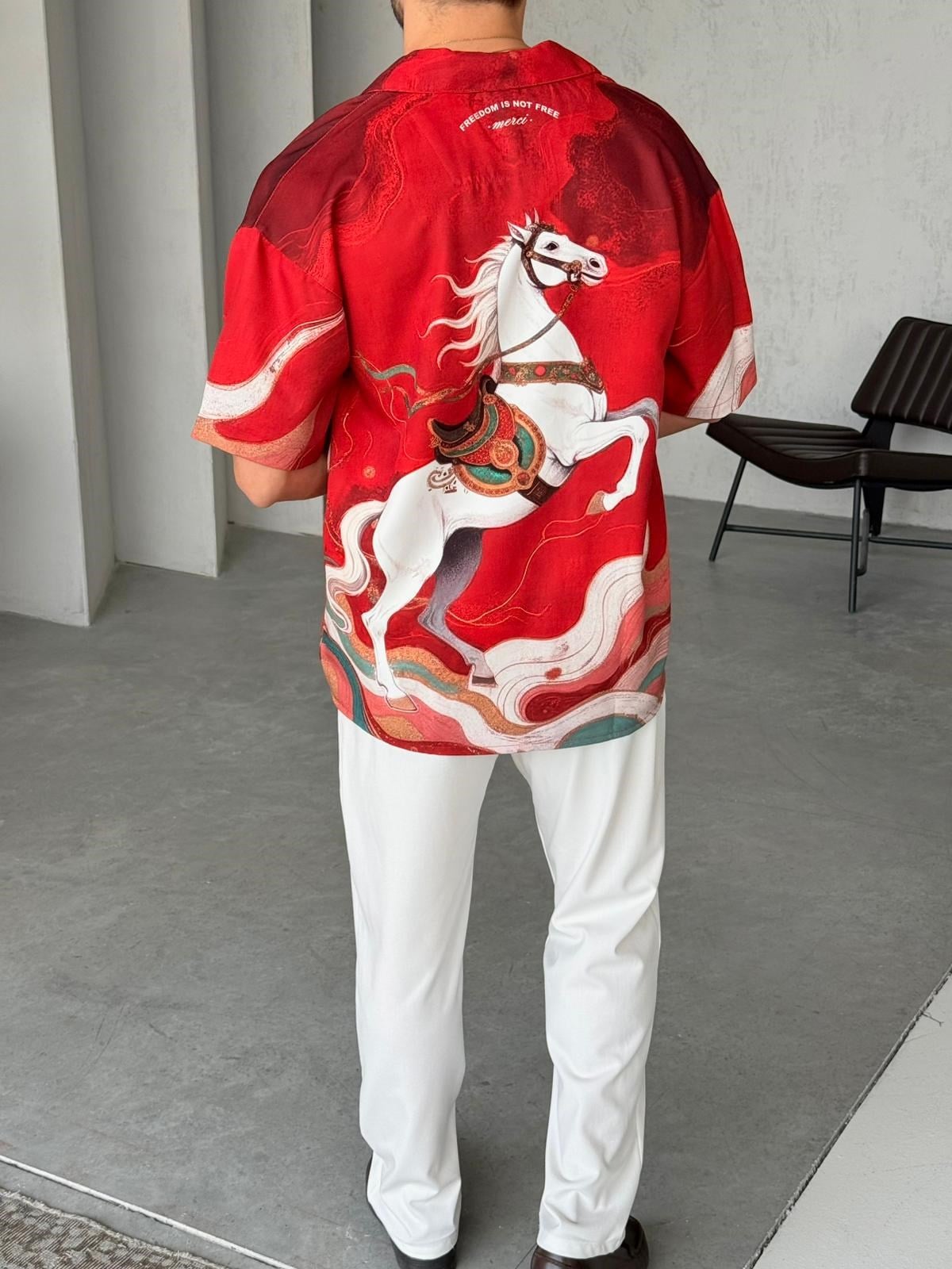 Oversized Patterned Hürrem Shirt