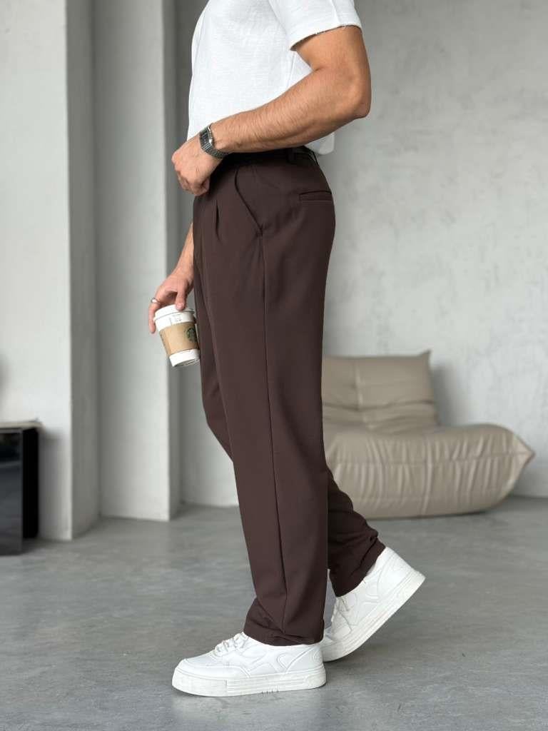 Pleated Pants W – Brown | PNT.06
