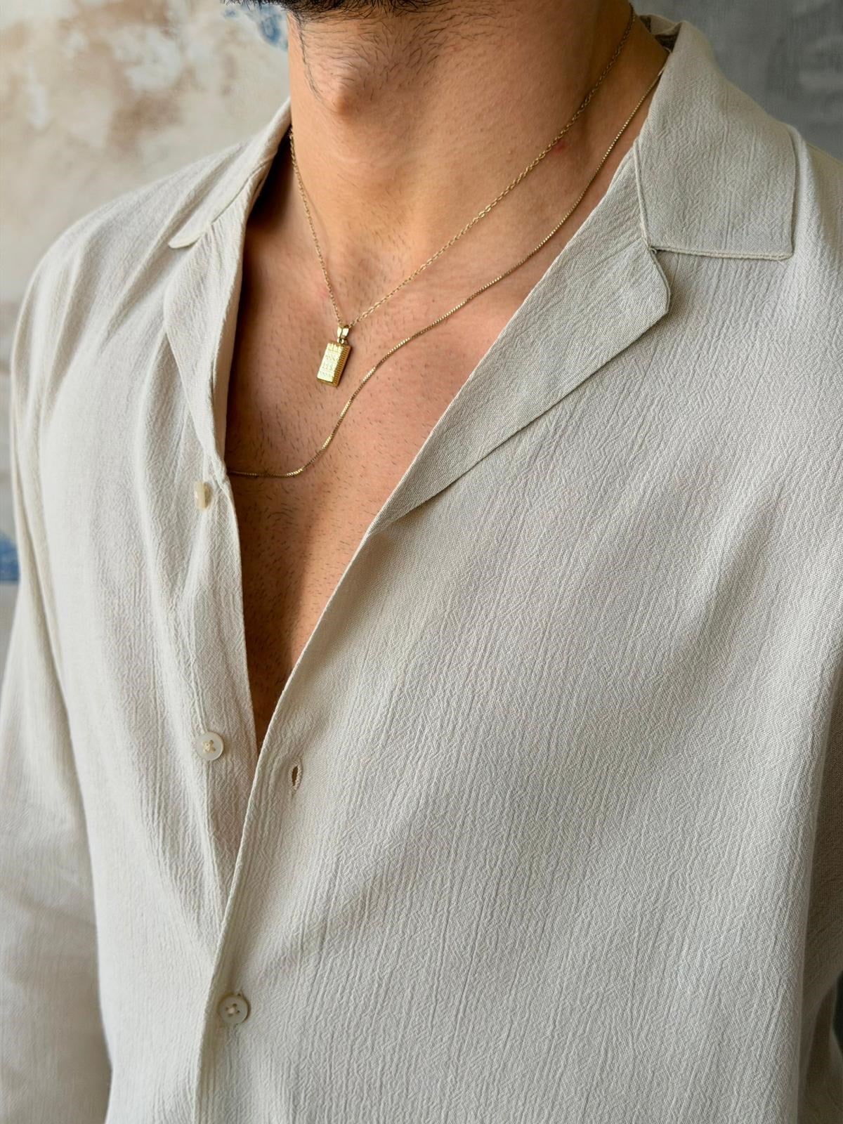 Collor Camp Shirt - Stone | GML.017