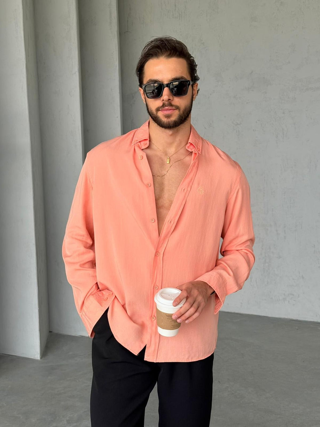 Tensel Shirt - Salmon | GML.010