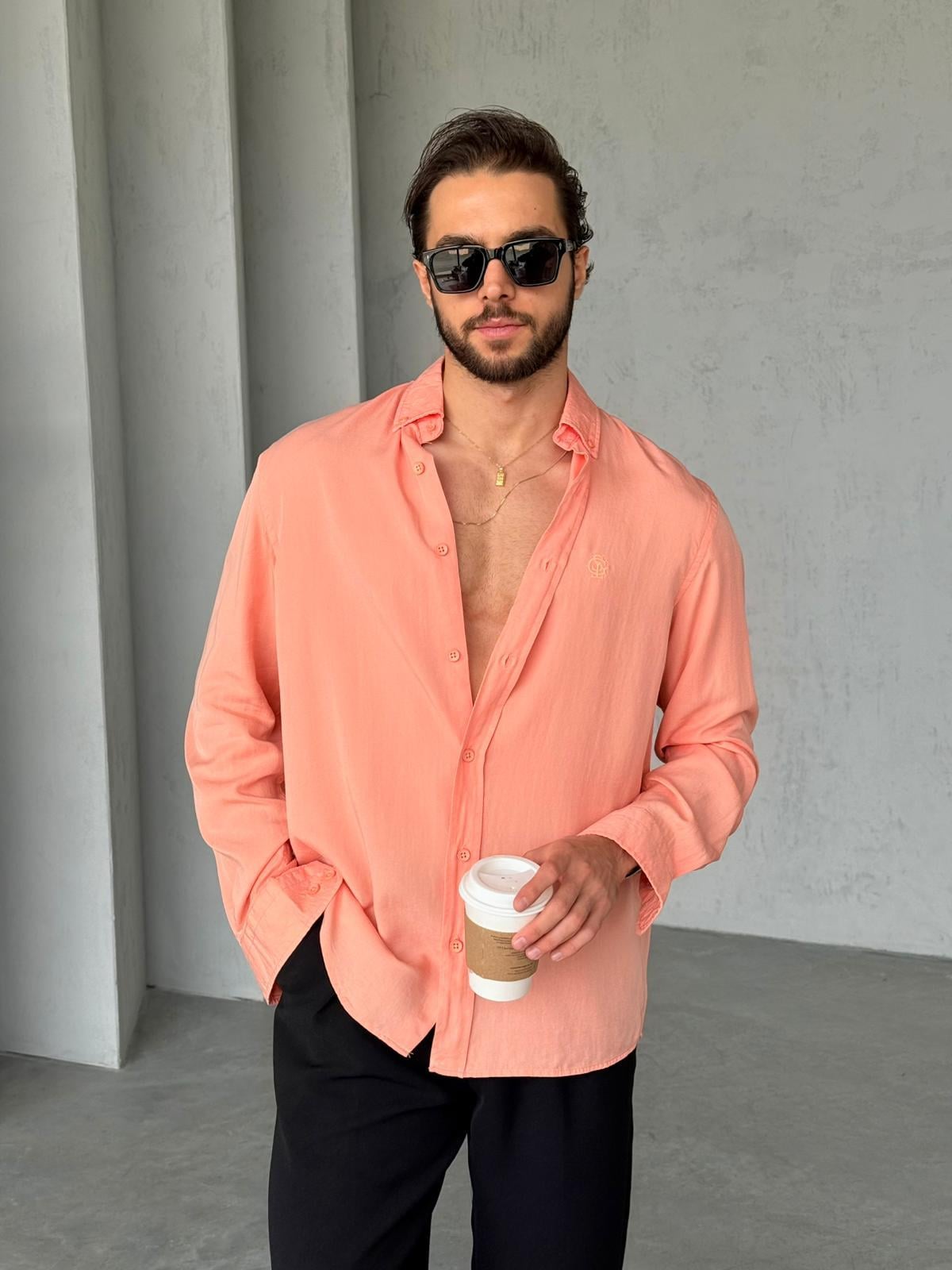 Tensel Shirt - Salmon | GML.010