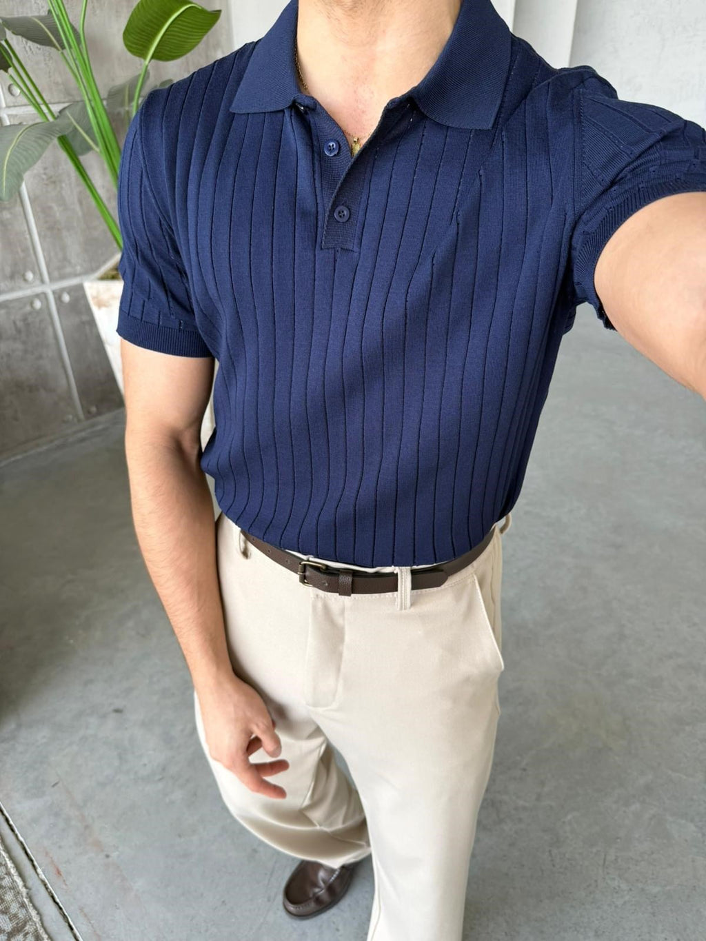Polo Knit – Navy | TST.019