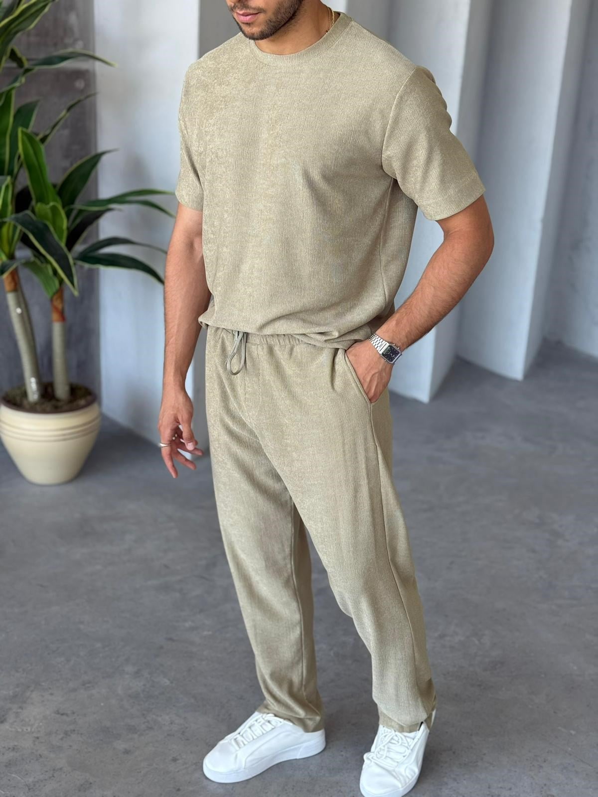 Ribbed Otteman Set  - Light Green | Set.08