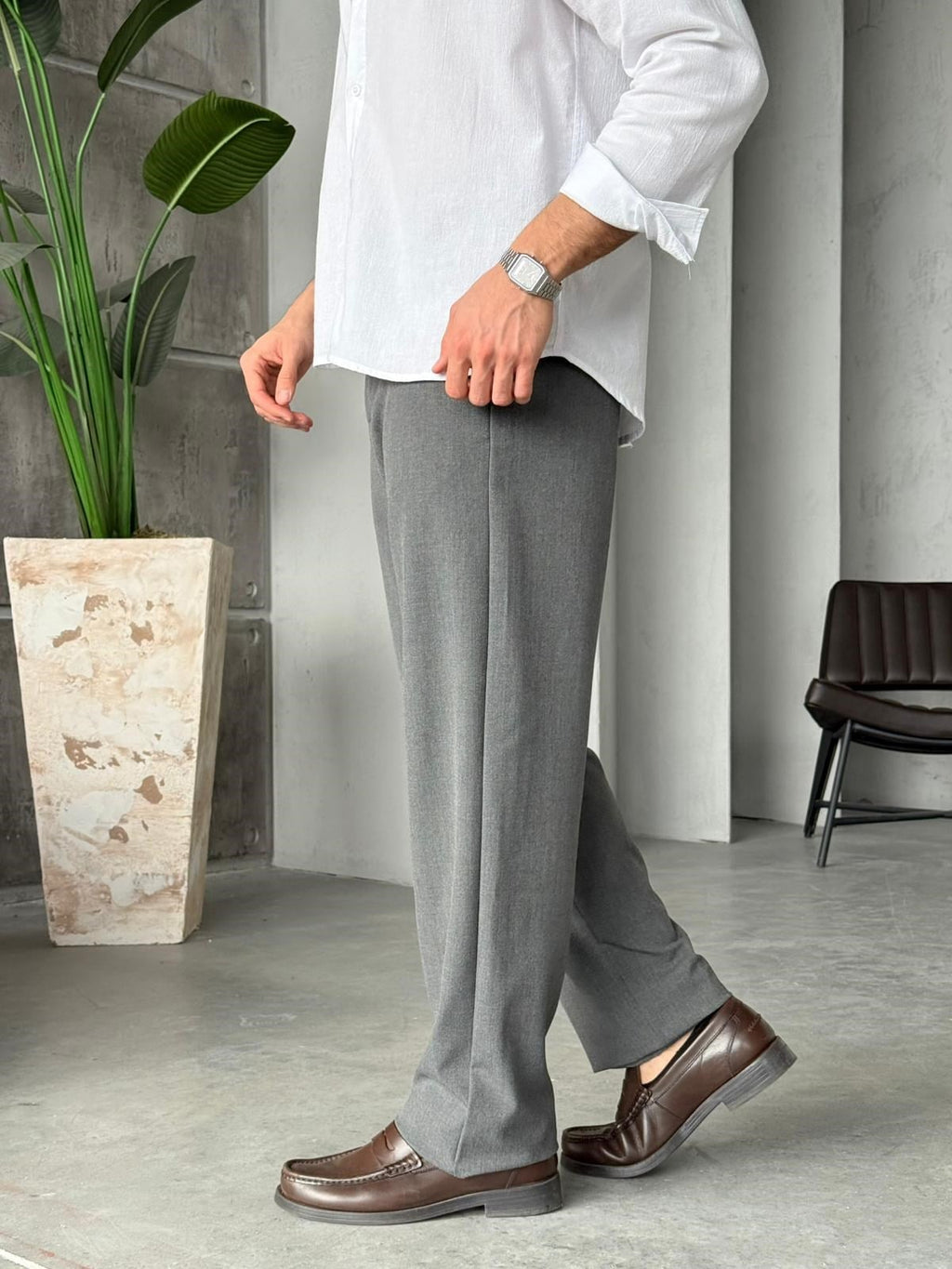 Baggy Fit Pants W – Gri | PNT.03