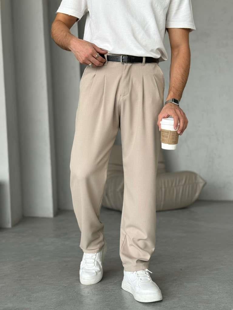 Pleated Pants W – Cream | PNT.06
