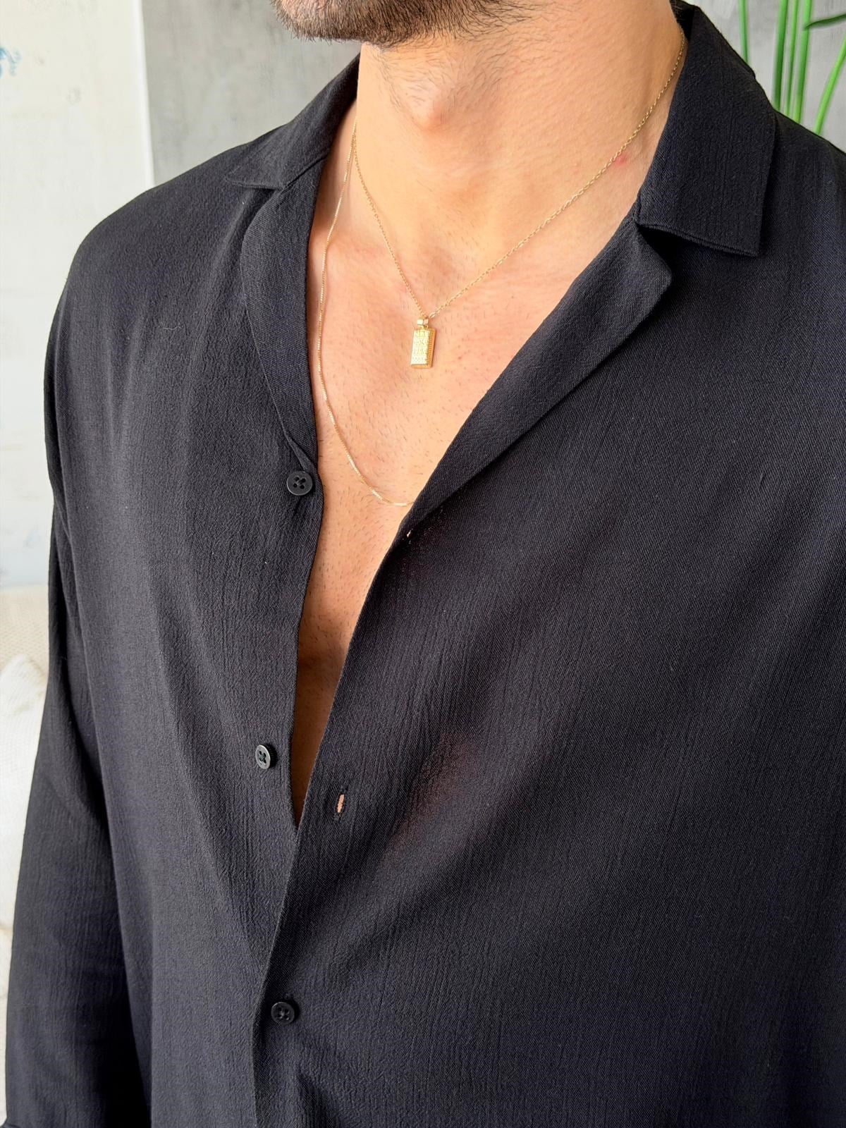 Camp collor Shirt - Black | GML.017