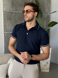 Gold Button Triko – Navy Blue | TST.021