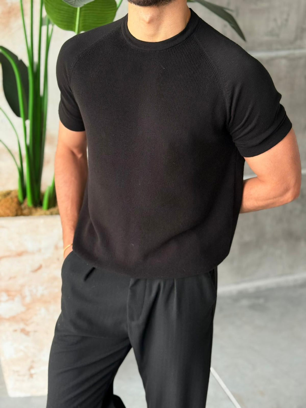 Reglan Knit Black | Tst.026