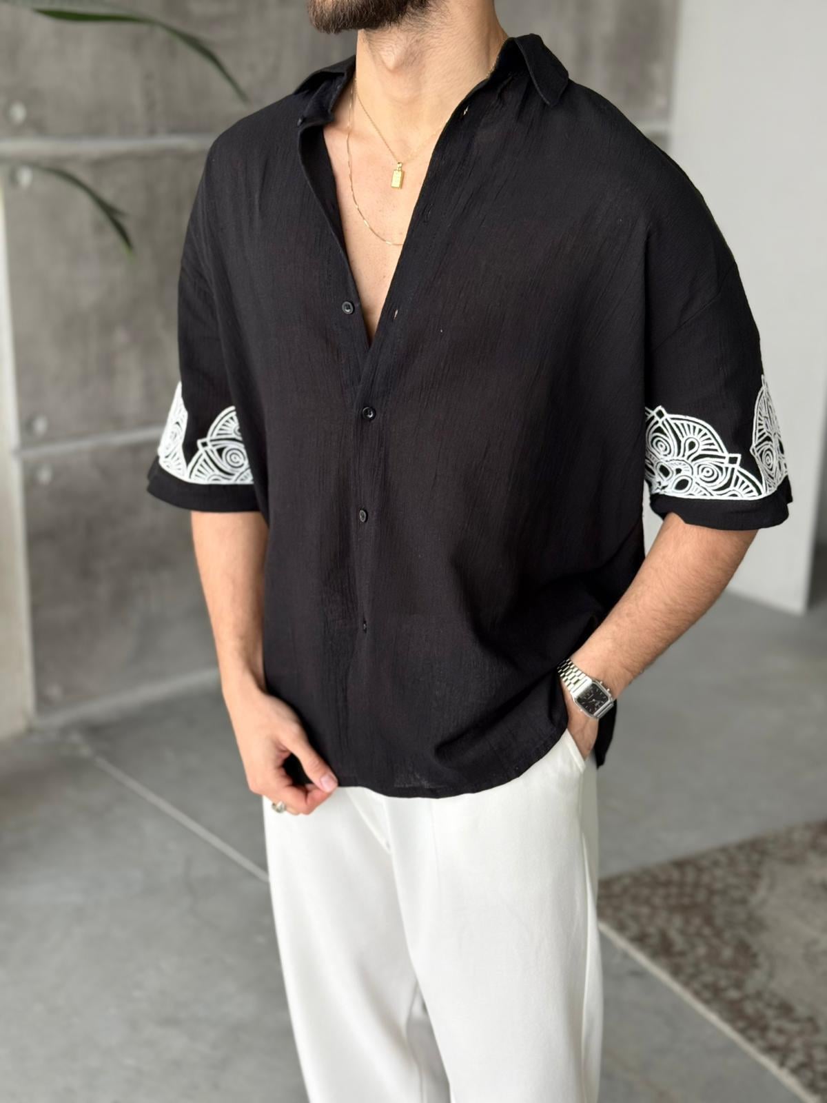 Oversize Shirt 2T - Black | GML.013