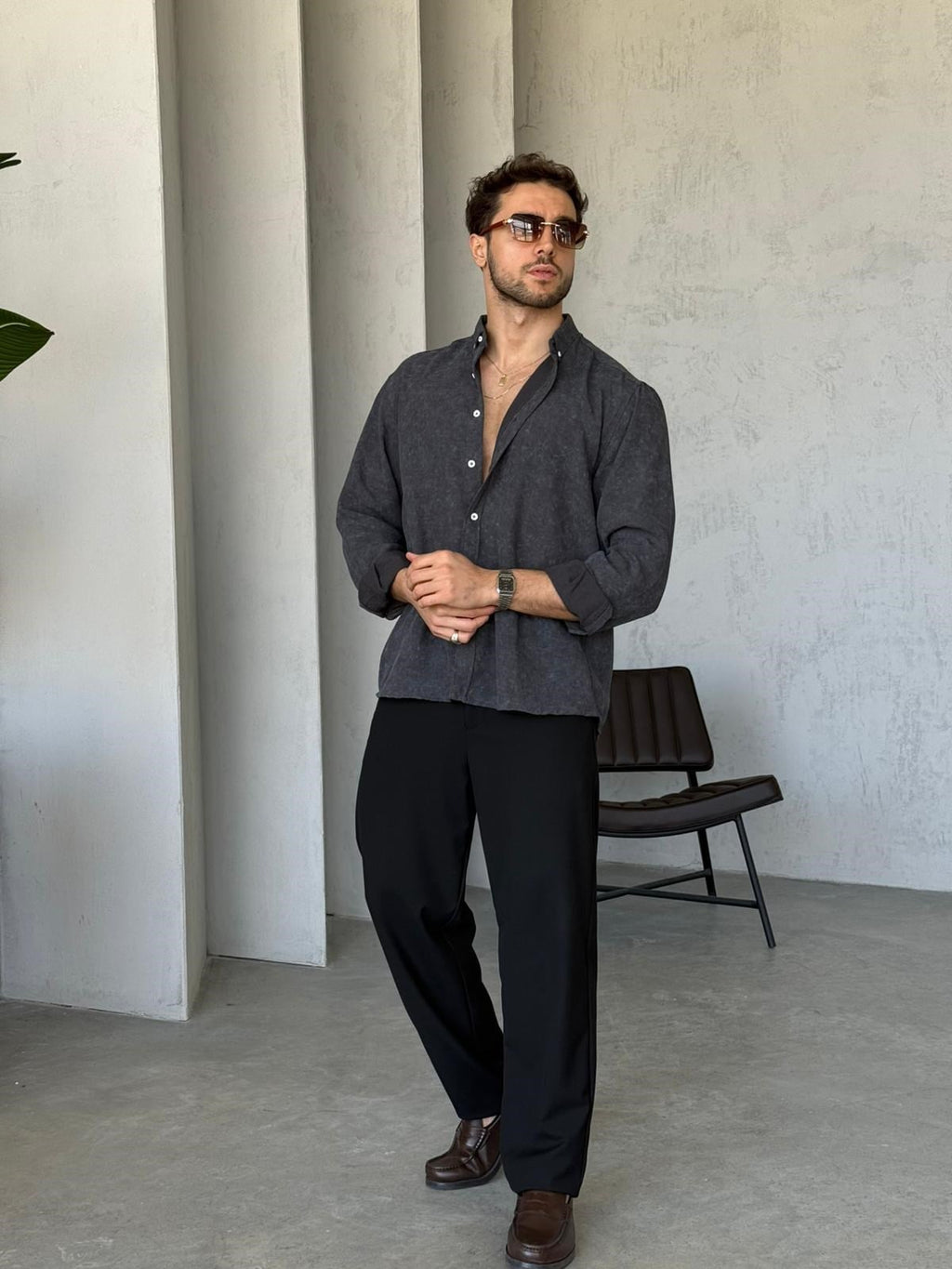 Washed Soft Basic Shirt | GML.020