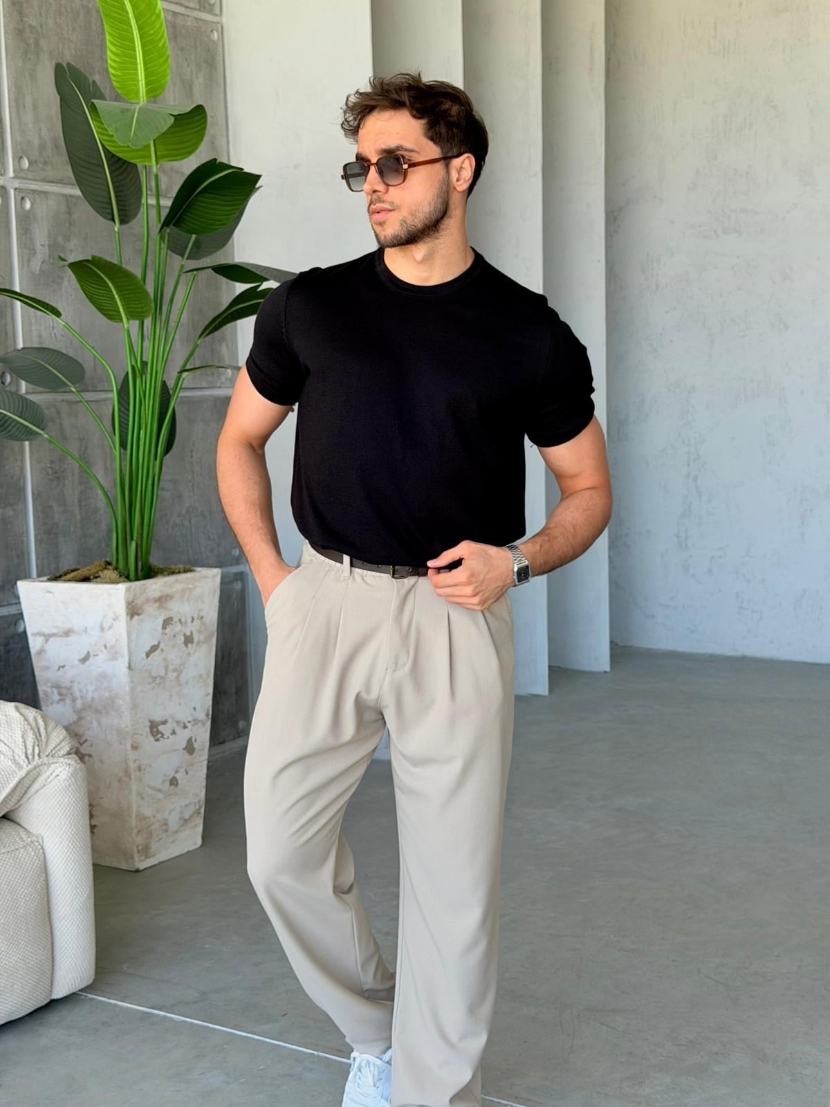 Basic Knitted Knitwear - Black | TST.025