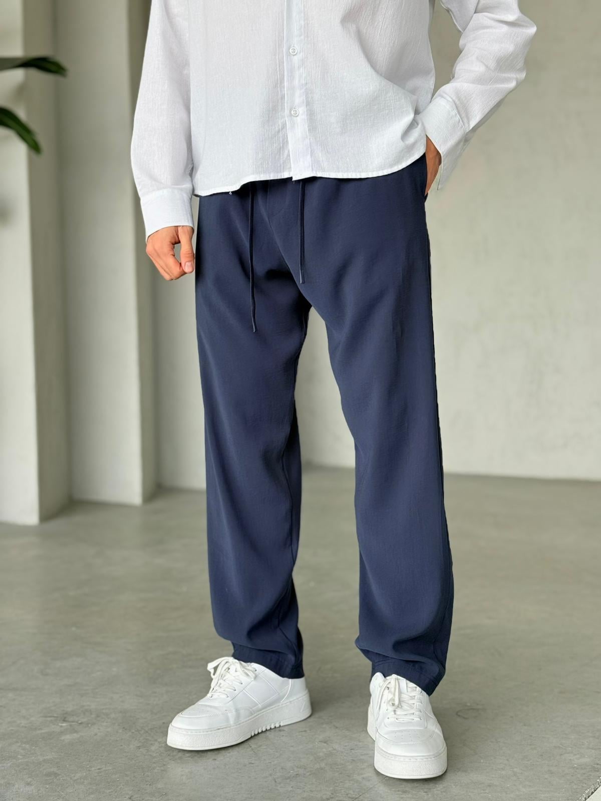 Modal Baggy Jogger Pants M – Navy | PNT.05