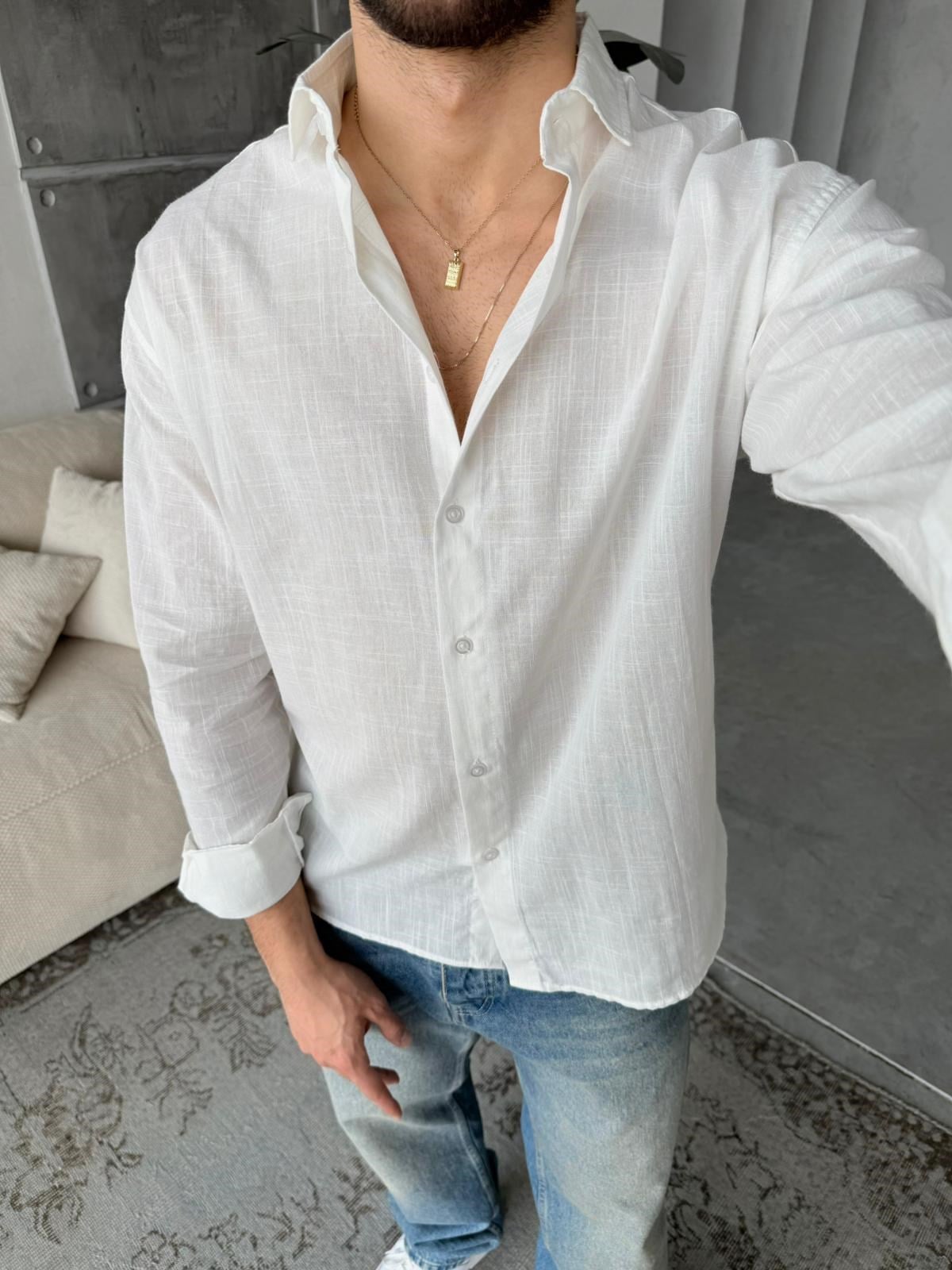 Soft Texture Shirt - White | GML.019