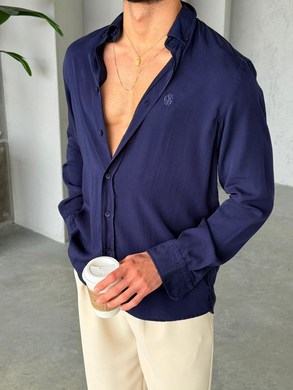 Tensel Shirt Navy Blue | GML.010
