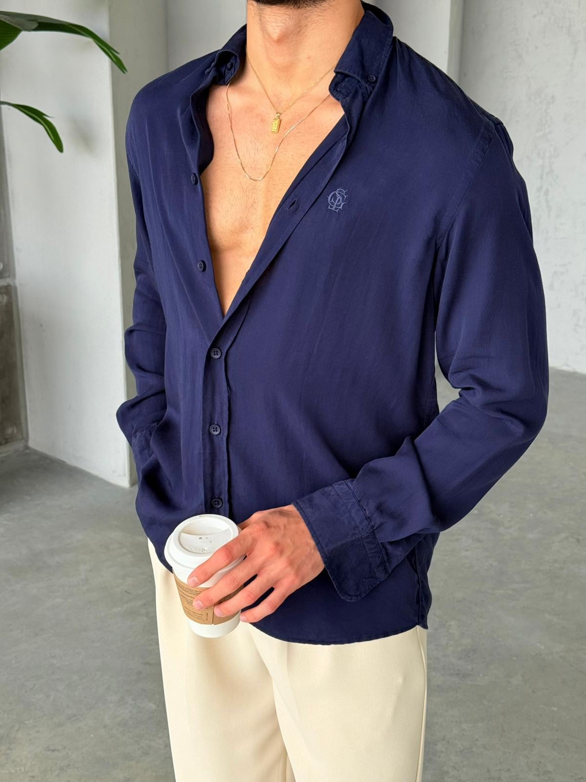 Tensel Shirt Navy Blue | GML.010
