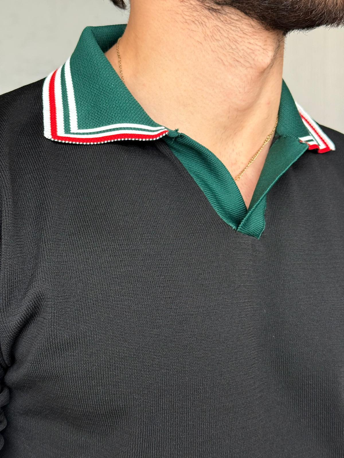 T-shirt Tennis - Black | TST.03