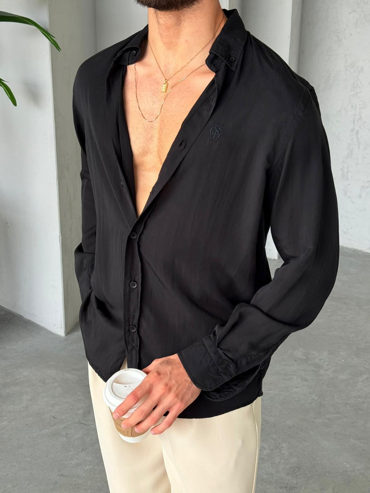 Tansel Shirt - Black | GML.010