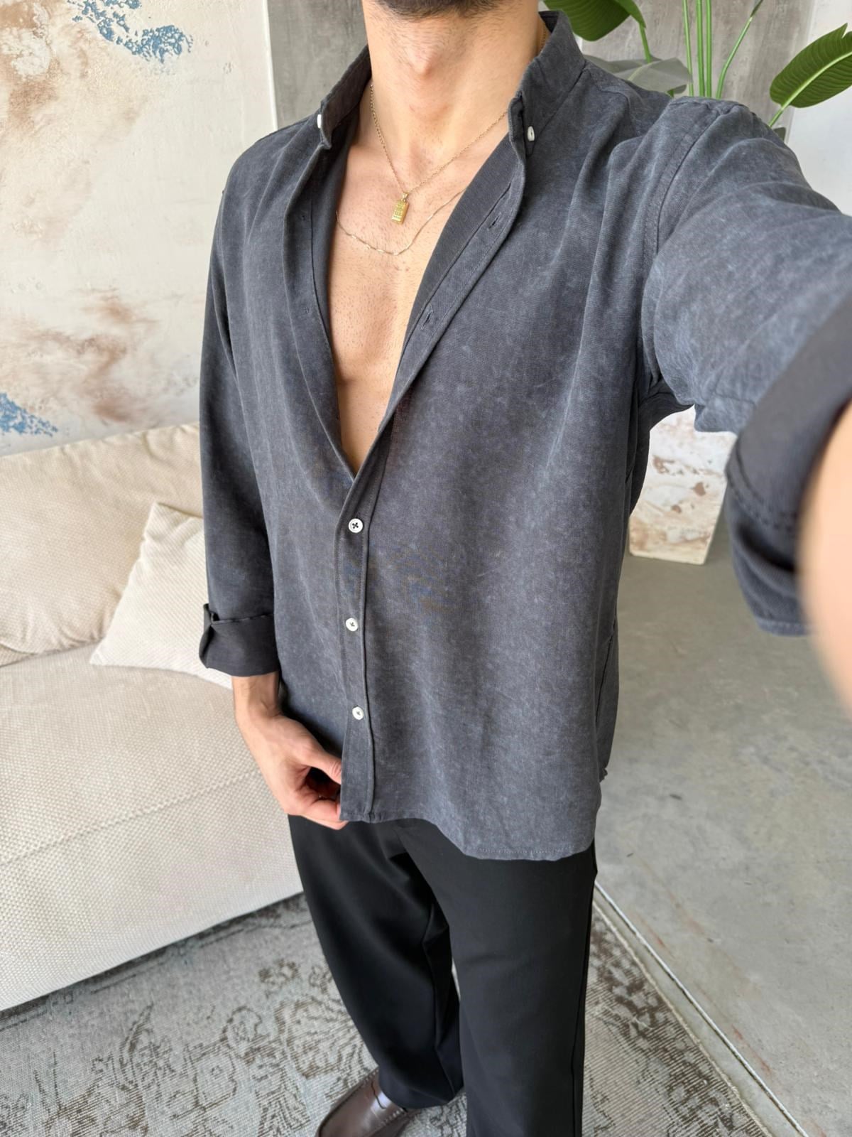 Washed Soft Basic Shirt | GML.020