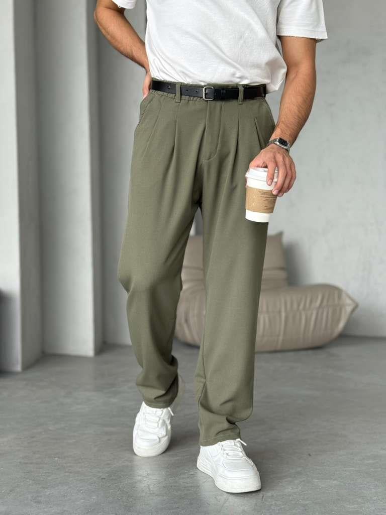Pleated Pants W – Haki | PNT.06