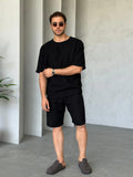 Muslin Short Set – Black | Set.010