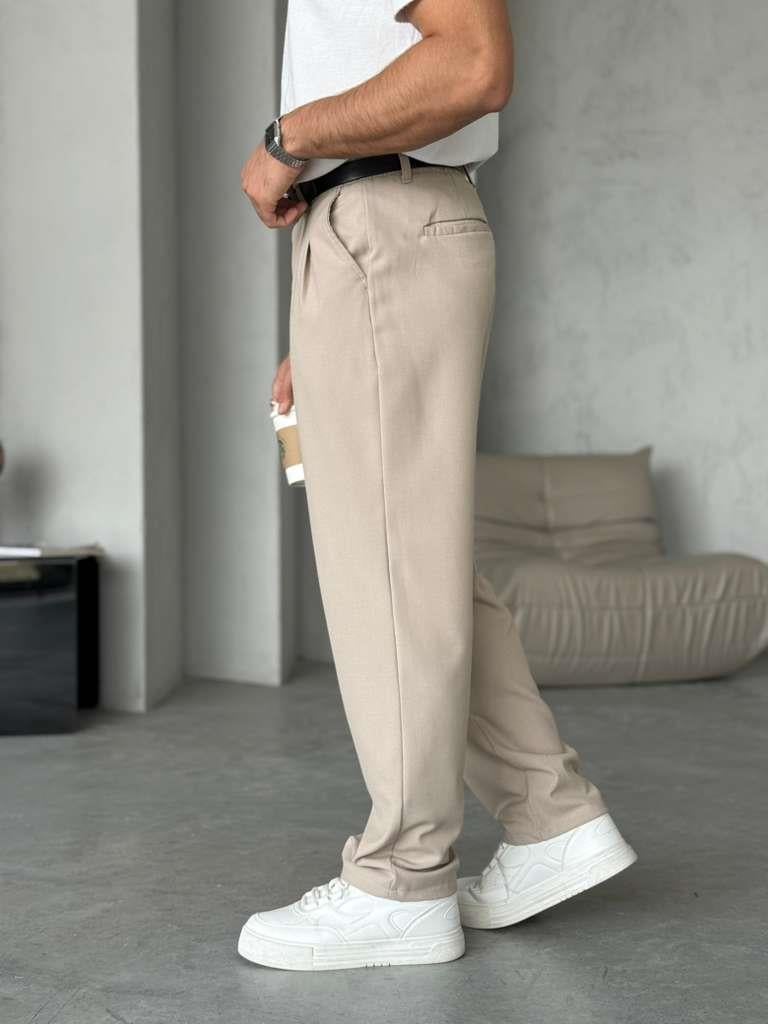 Pleated Pants W – Cream | PNT.06